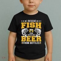 Funny Beer And Fish Toddler T-Shirt thumb 2