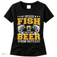 Funny Beer And Fish Women's T-Shirt thumb 0