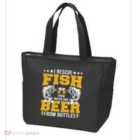 Funny Beer And Fish Tote Bag thumb 3