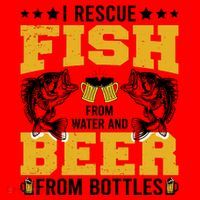 Funny Beer And Fish Santa Hat thumb 1