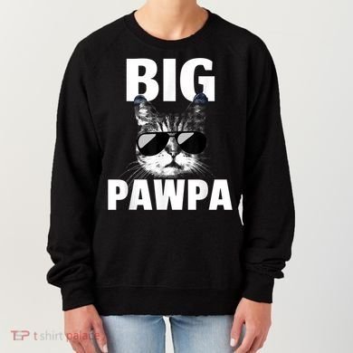 Funny Black And White Cat Kitten Big Pawpa Women's Sweatshirt