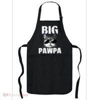 Funny Black And White Cat Kitten Big Pawpa Apron thumb 0
