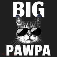Funny Black And White Cat Kitten Big Pawpa Beanie thumb 2