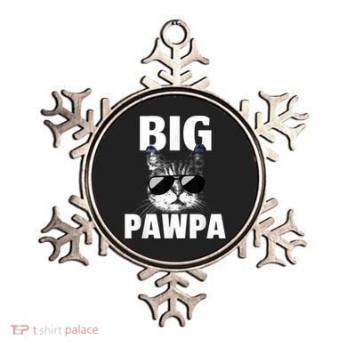 Funny Black And White Cat Kitten Big Pawpa Ornament