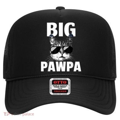 Funny Black And White Cat Kitten Big Pawpa Hat