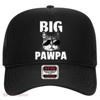 Funny Black And White Cat Kitten Big Pawpa Hat thumb 0