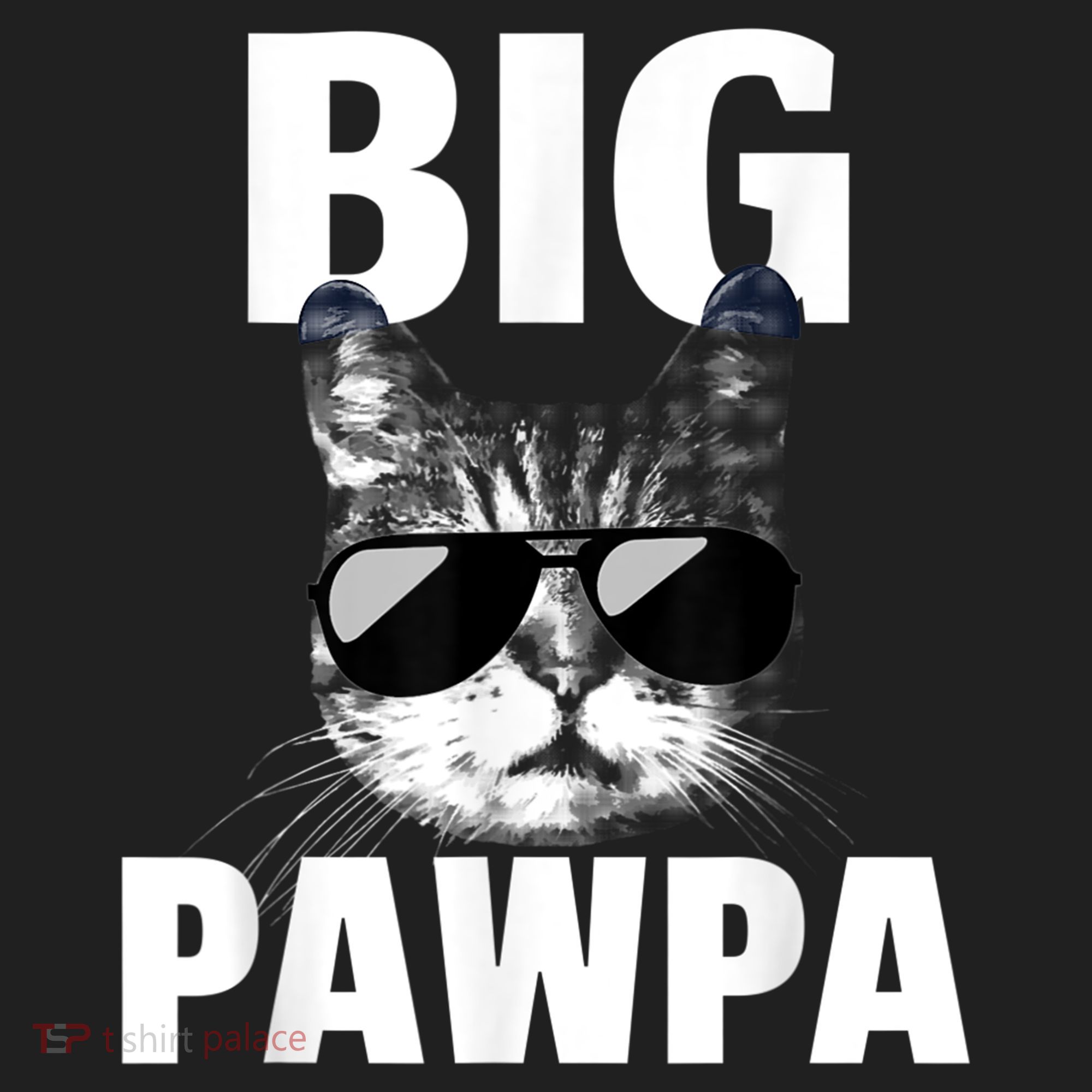 Funny Black And White Cat Kitten Big Pawpa Hat