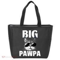Funny Black And White Cat Kitten Big Pawpa Tote Bag thumb 0