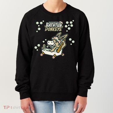 Funny Binghamton Bathtub Donkey Gift Women's Sweatshirt
