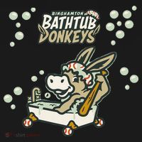 Funny Binghamton Bathtub Donkey Gift Apron thumb 3