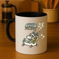 Funny Binghamton Bathtub Donkey Gift Coffee Mug thumb 4