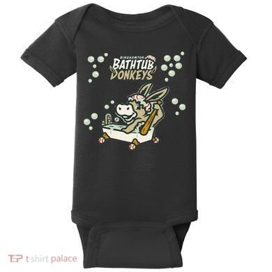 Funny Binghamton Bathtub Donkey Gift Baby Bodysuit