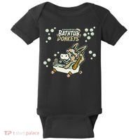 Funny Binghamton Bathtub Donkey Gift Baby Bodysuit thumb 0