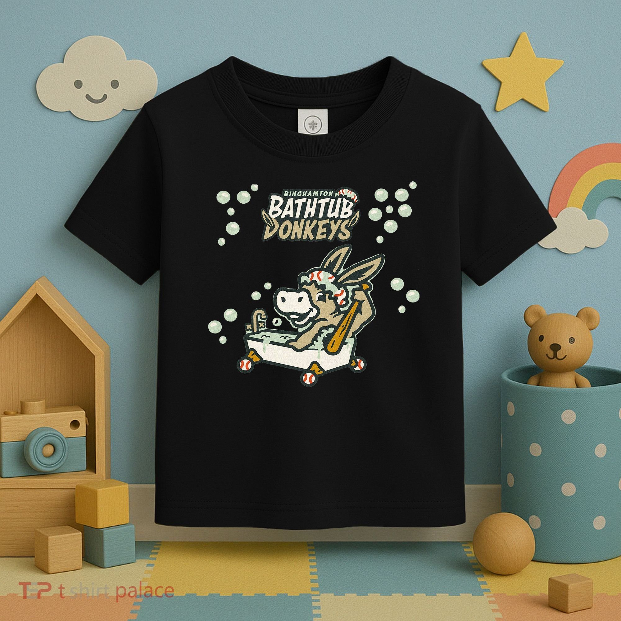 Funny Binghamton Bathtub Donkey Gift Toddler T-Shirt