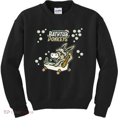 Funny Binghamton Bathtub Donkey Gift Kids Sweatshirt