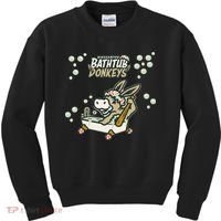 Funny Binghamton Bathtub Donkey Gift Kids Sweatshirt thumb 0