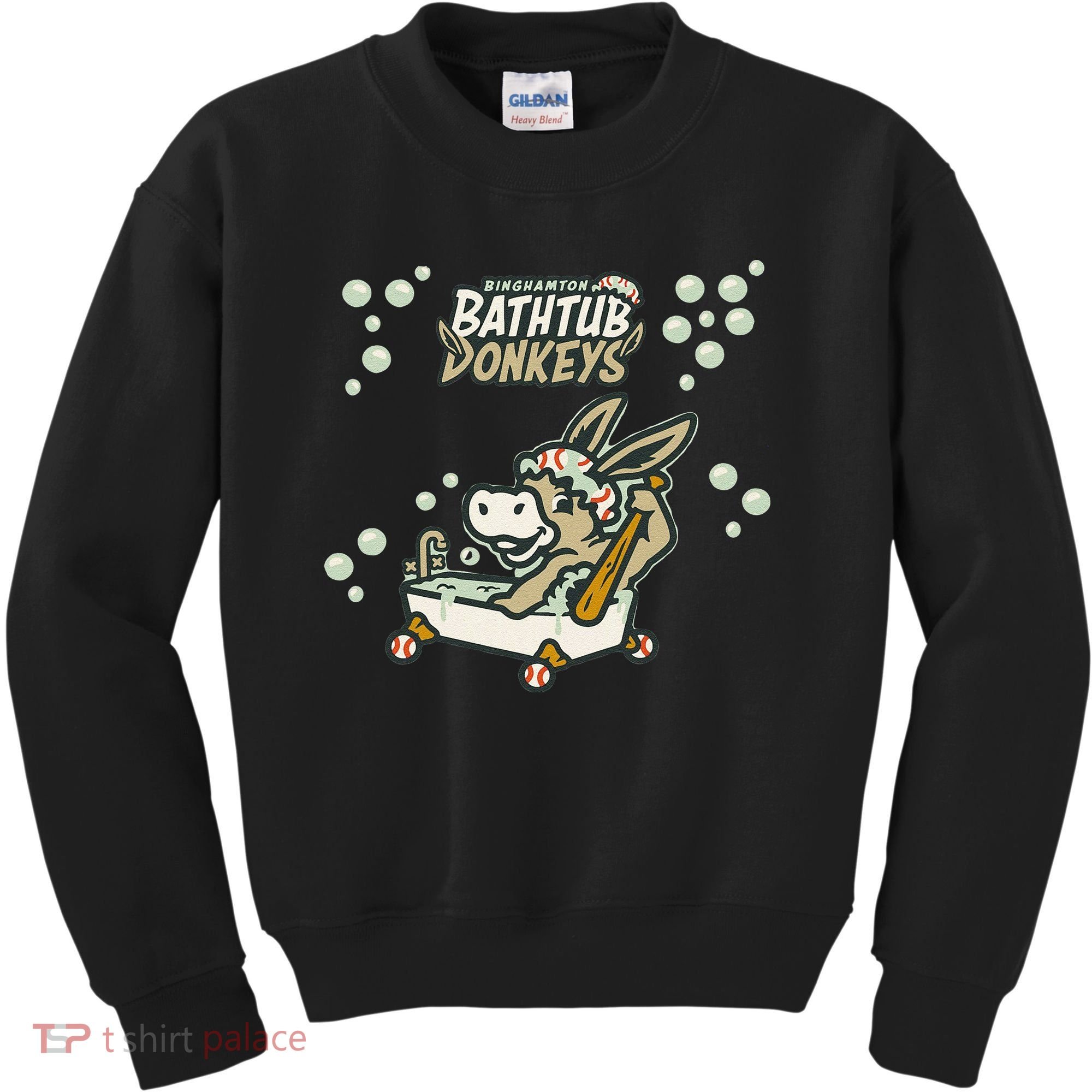 Funny Binghamton Bathtub Donkey Gift Kids Sweatshirt