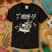 Funny Binghamton Bathtub Donkey Gift Kids T-Shirt thumb 3