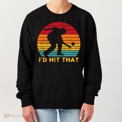 Funny Bocce Ball Retro ID Hit That Women's Sweatshirt