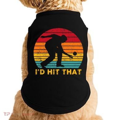 Funny Bocce Ball Retro ID Hit That Doggie Tank