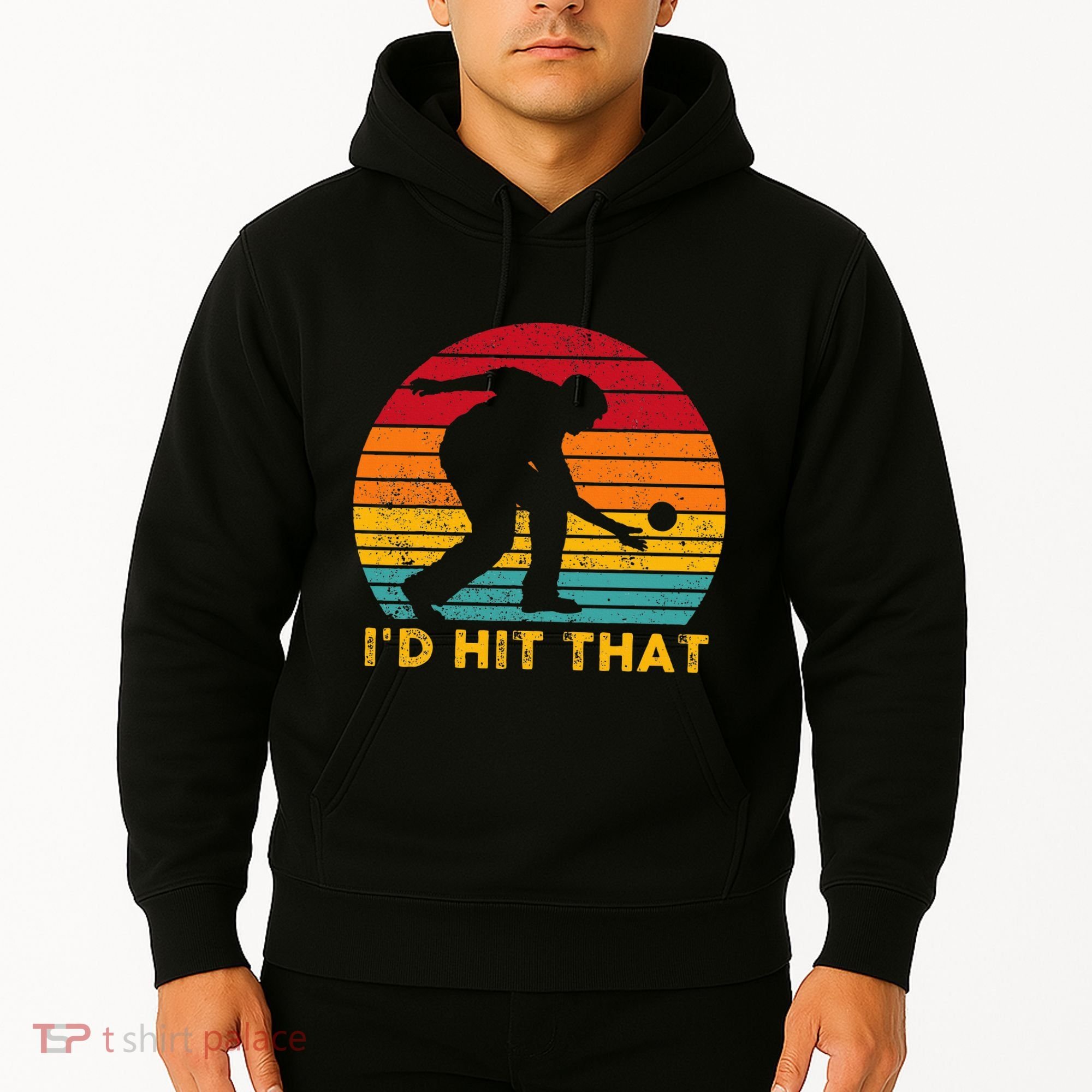 Funny Bocce Ball Retro ID Hit That Hoodie