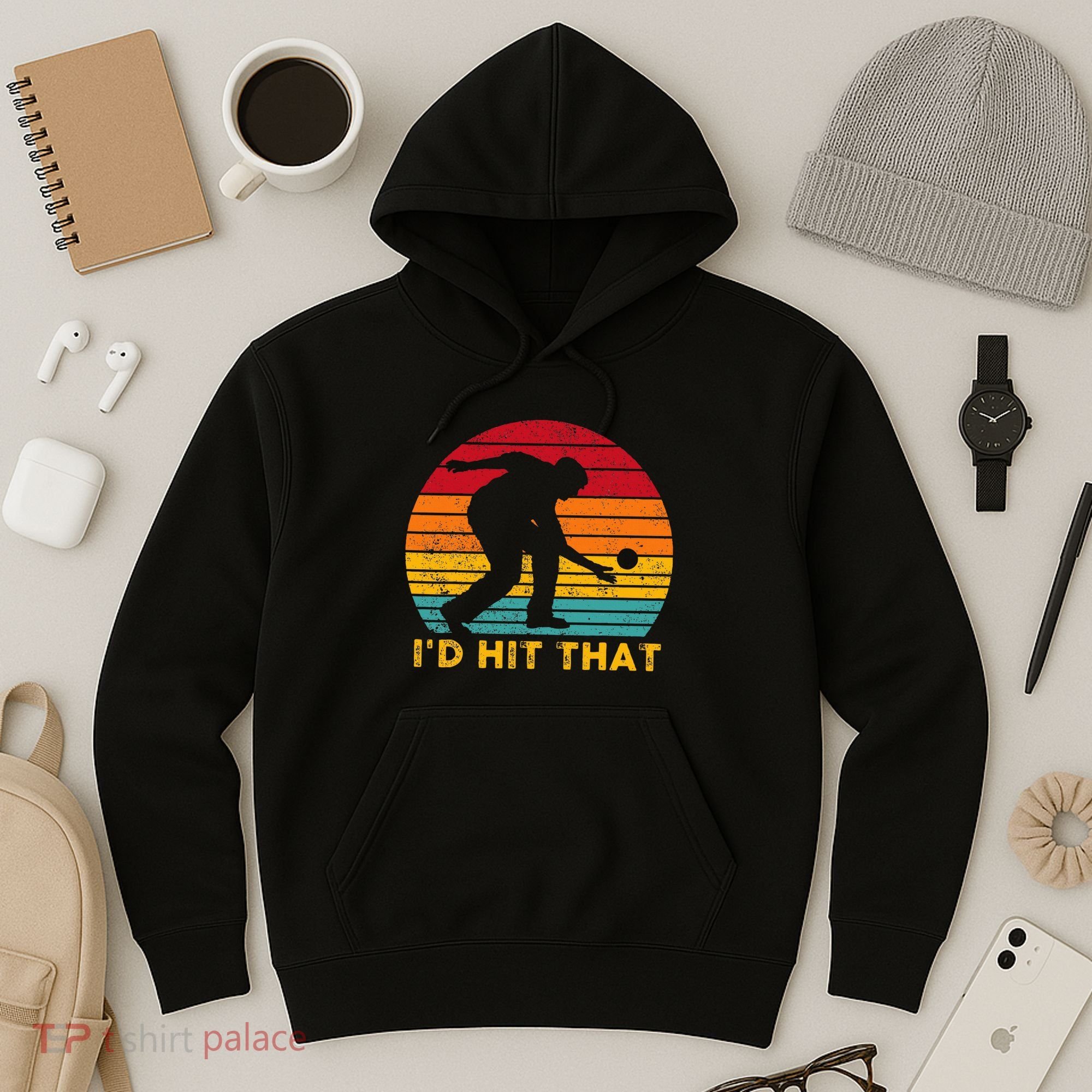 Funny Bocce Ball Retro ID Hit That Hoodie