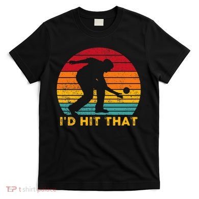 Funny Bocce Ball Retro ID Hit That T-Shirt