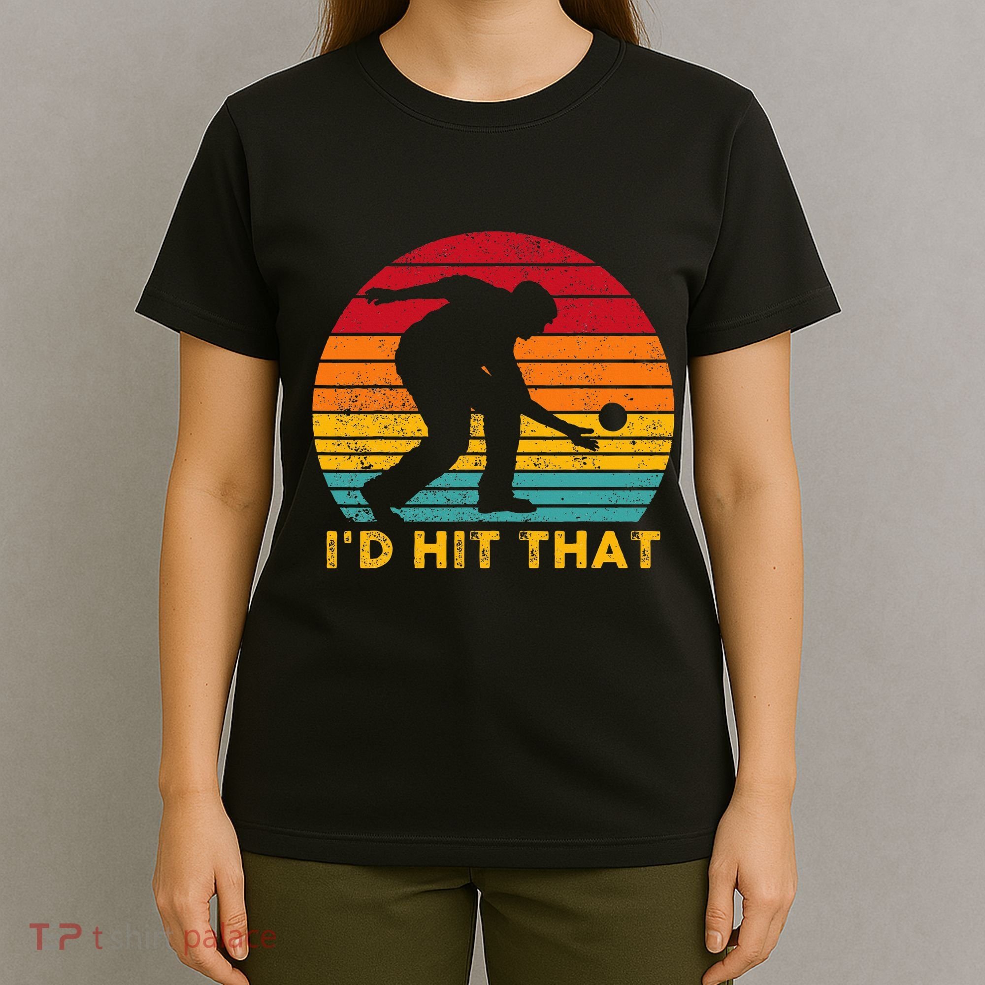 Funny Bocce Ball Retro ID Hit That T-Shirt