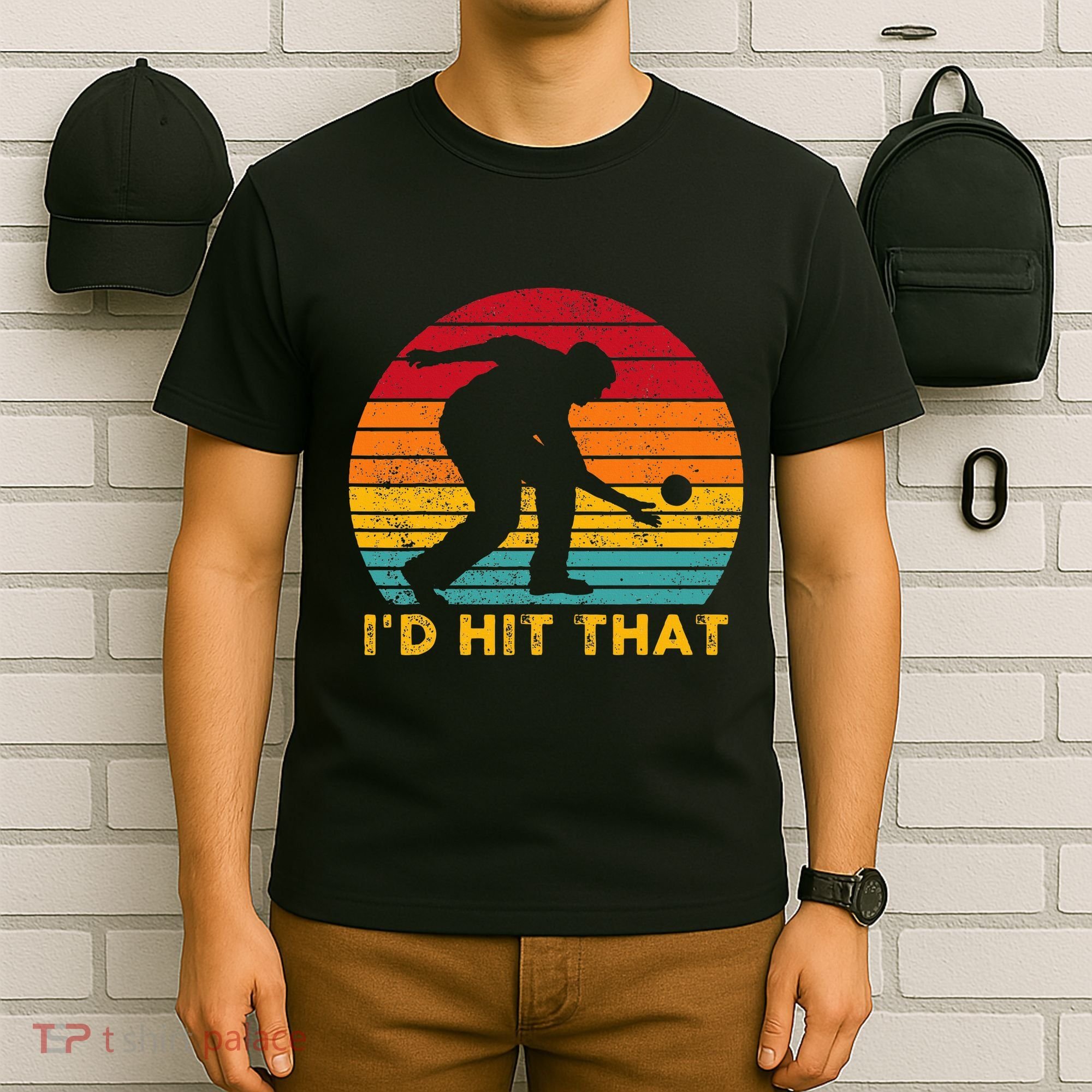 Funny Bocce Ball Retro ID Hit That T-Shirt