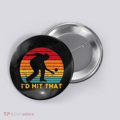 Funny Bocce Ball Retro ID Hit That Button
