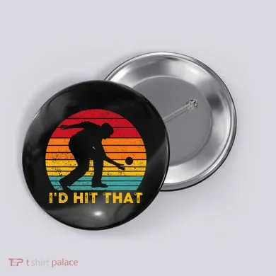 Funny Bocce Ball Retro ID Hit That Button