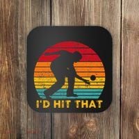 Funny Bocce Ball Retro ID Hit That Coaster thumb 0