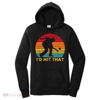 Funny Bocce Ball Retro ID Hit That Women's Hoodie