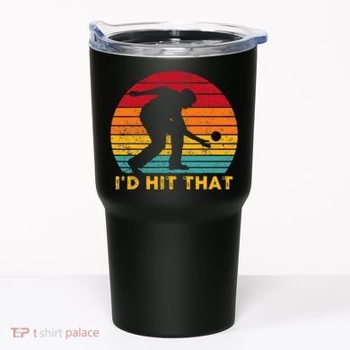 Funny Bocce Ball Retro ID Hit That Tumbler