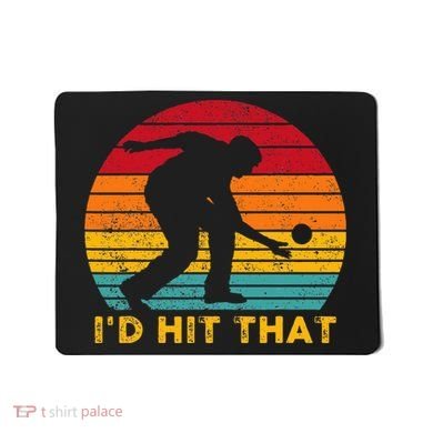 Funny Bocce Ball Retro ID Hit That Mousepad