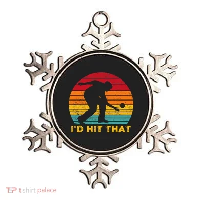 Funny Bocce Ball Retro ID Hit That Ornament