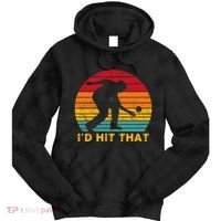 Funny Bocce Ball Retro ID Hit That Tie Dye Hoodie thumb 0