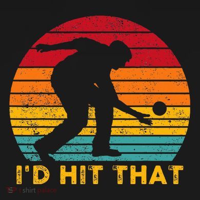 Funny Bocce Ball Retro ID Hit That Tie Dye Hoodie