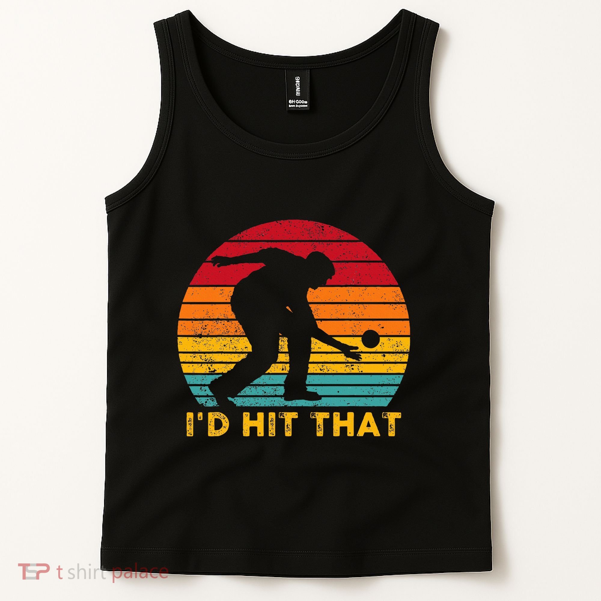 Funny Bocce Ball Retro ID Hit That Tank Top