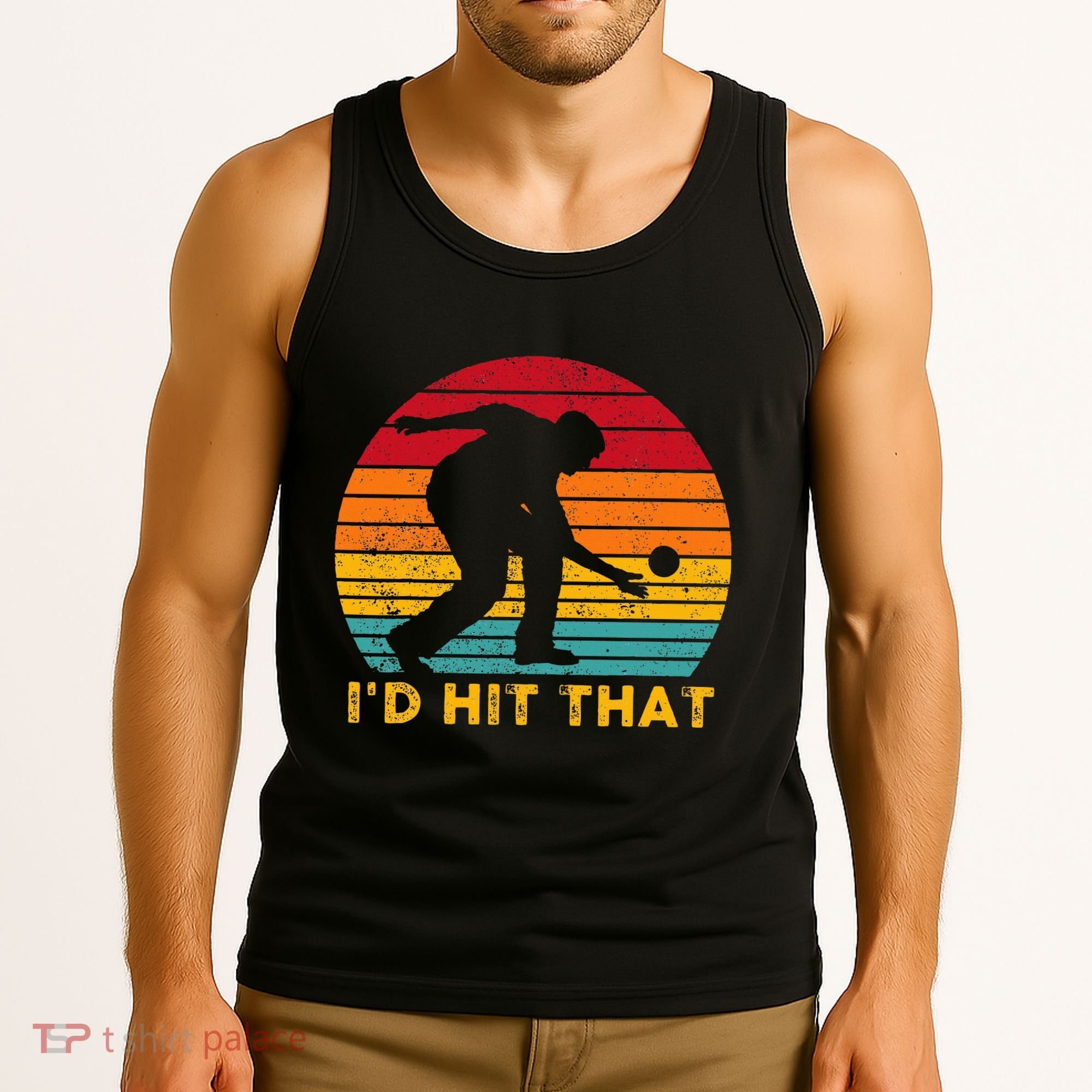Funny Bocce Ball Retro ID Hit That Tank Top