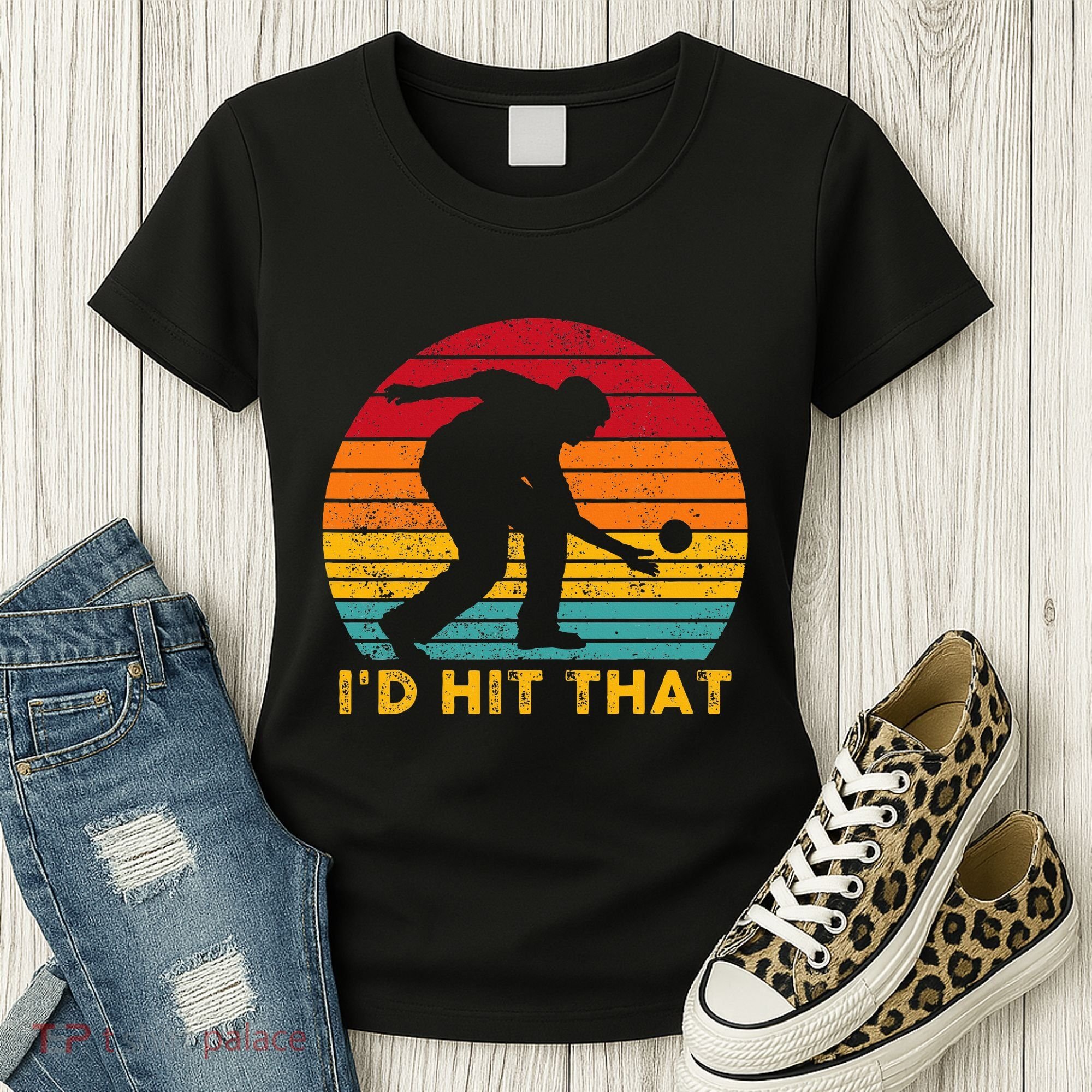 Funny Bocce Ball Retro ID Hit That Women's T-Shirt