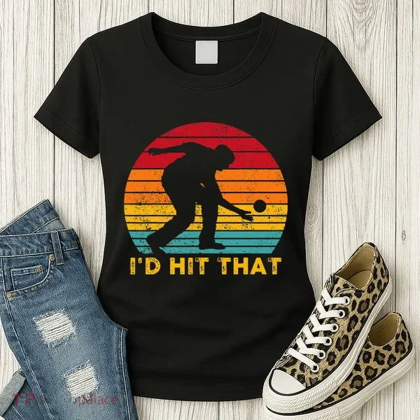 Funny Bocce Ball Retro ID Hit That Women's T-Shirt