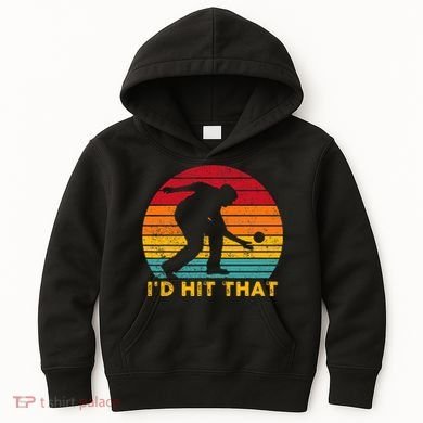Funny Bocce Ball Retro ID Hit That Kids Hoodie