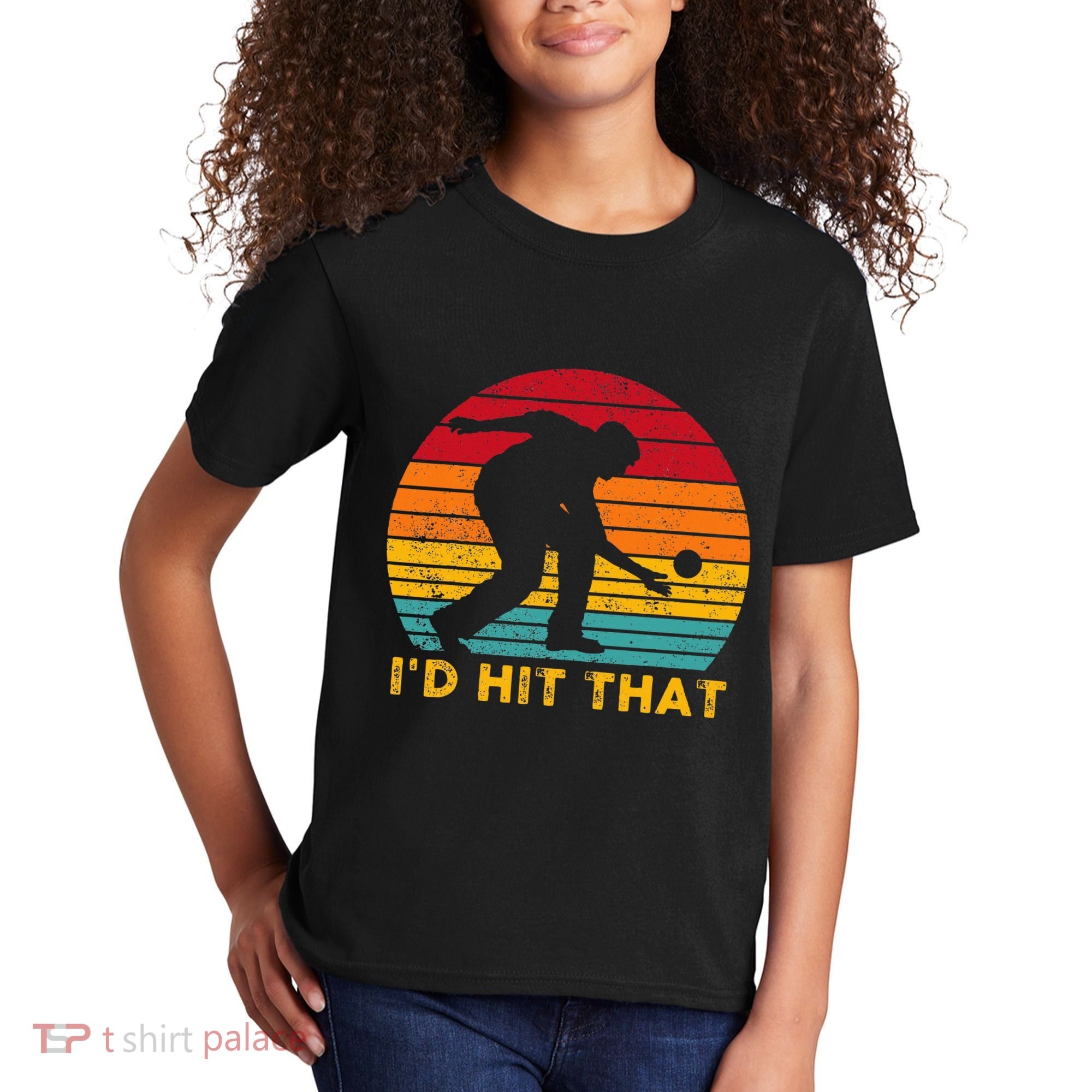 Funny Bocce Ball Retro ID Hit That Kids T-Shirt