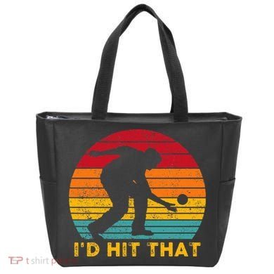 Funny Bocce Ball Retro ID Hit That Tote Bag