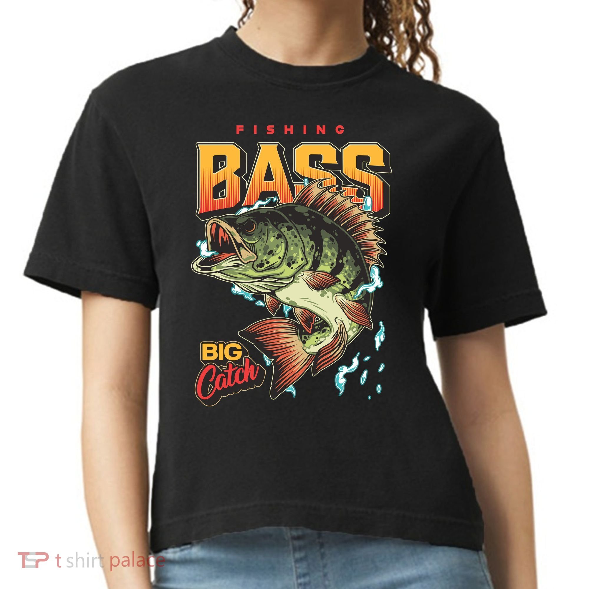 Fishing Bass Bitch Catch Comfort Colors Boxy T-Shirt