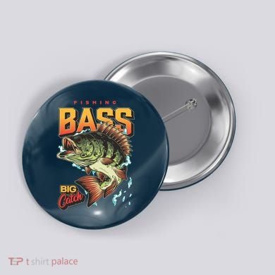 Fishing Bass Bitch Catch Button