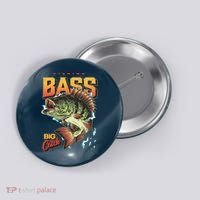 Fishing Bass Bitch Catch Button thumb 0