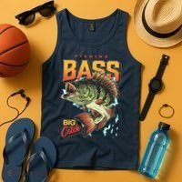 Fishing Bass Bitch Catch Tank Top thumb 4