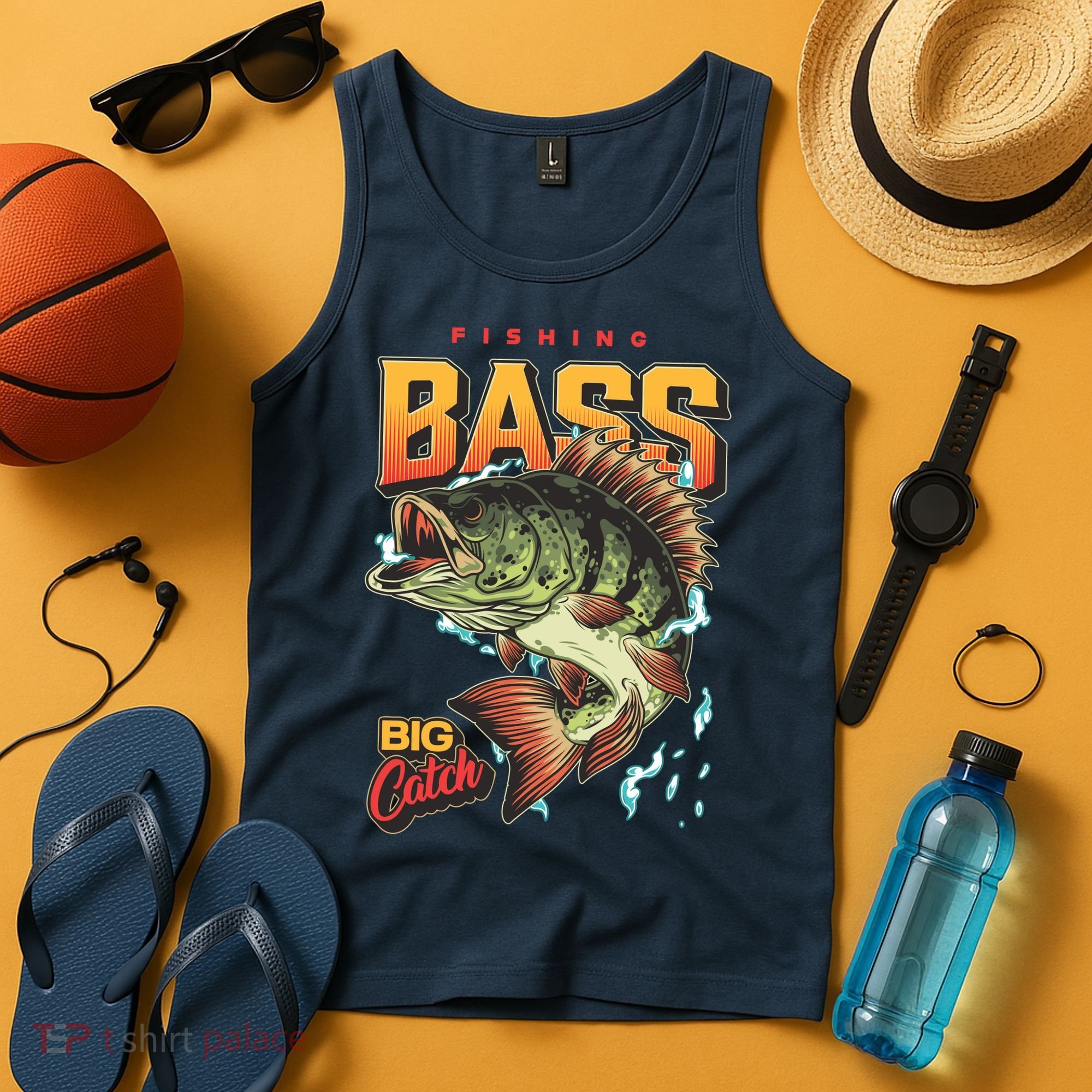 Fishing Bass Bitch Catch Tank Top